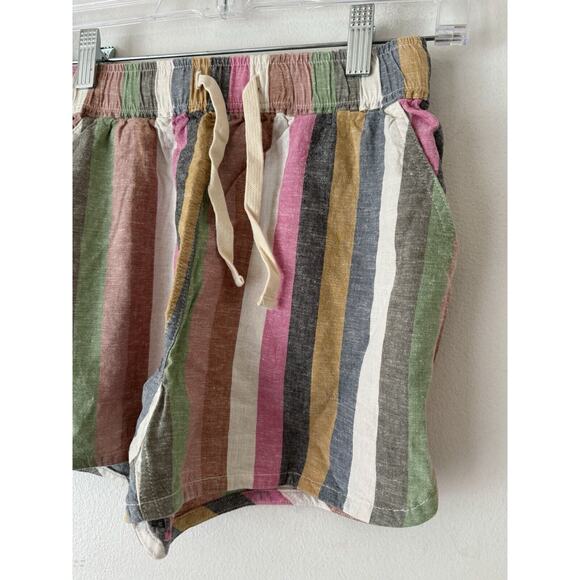 NWT Marine Layer Bold Stripe Hemp Tencel Pull On Beach Shorts Size XS - Picture 3 of 6